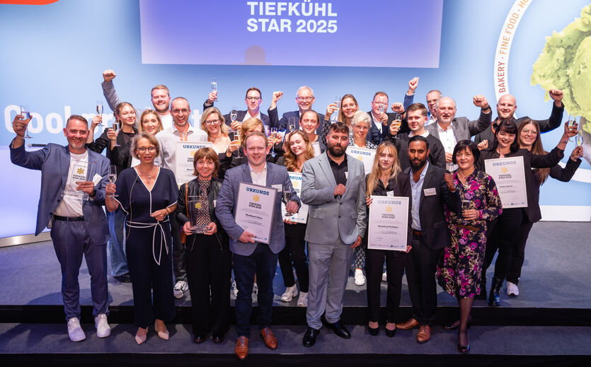 Bühnenbild der Gewinner des Tiefkühl-Stars